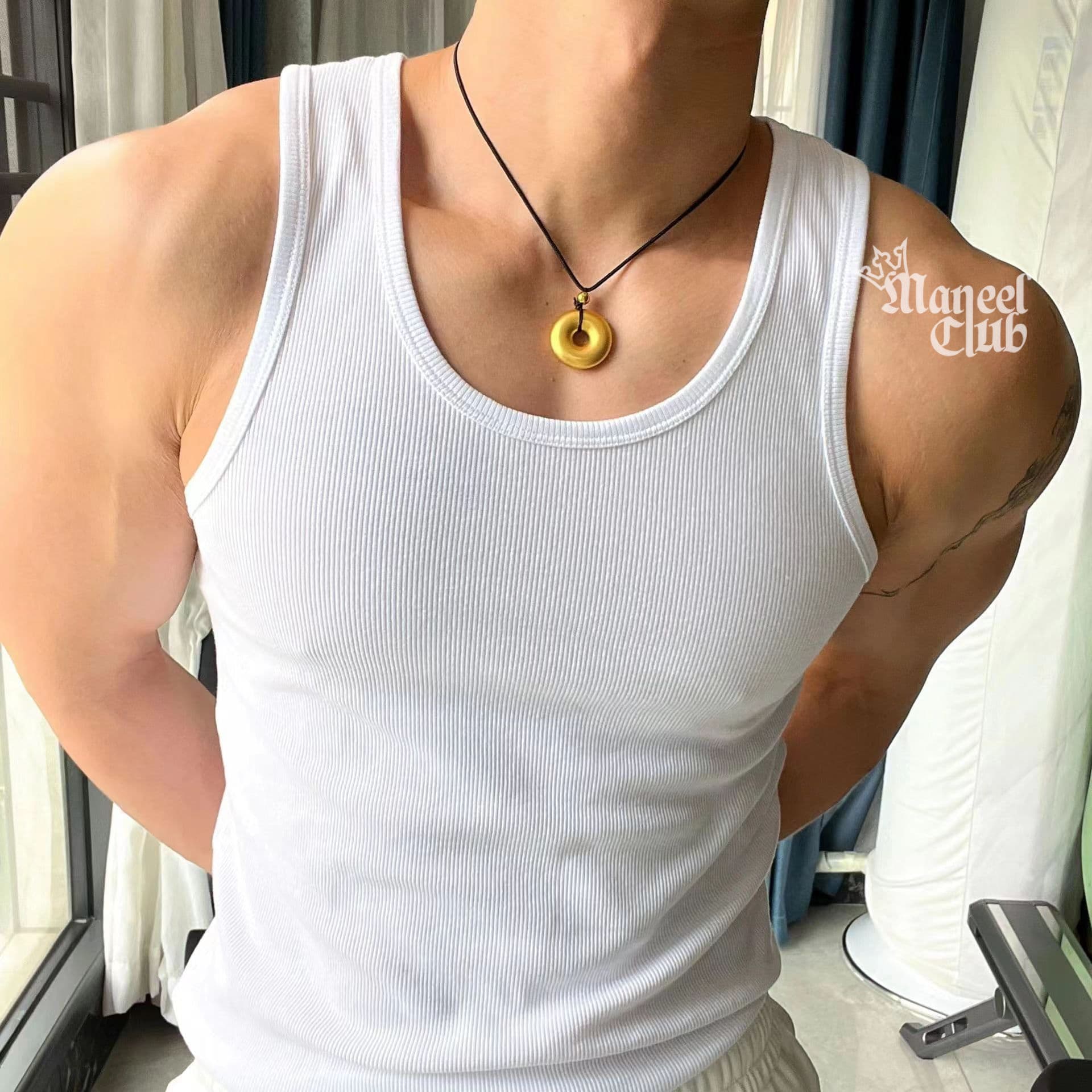Men's Ribbed Tank Top - Thumbnail 7
