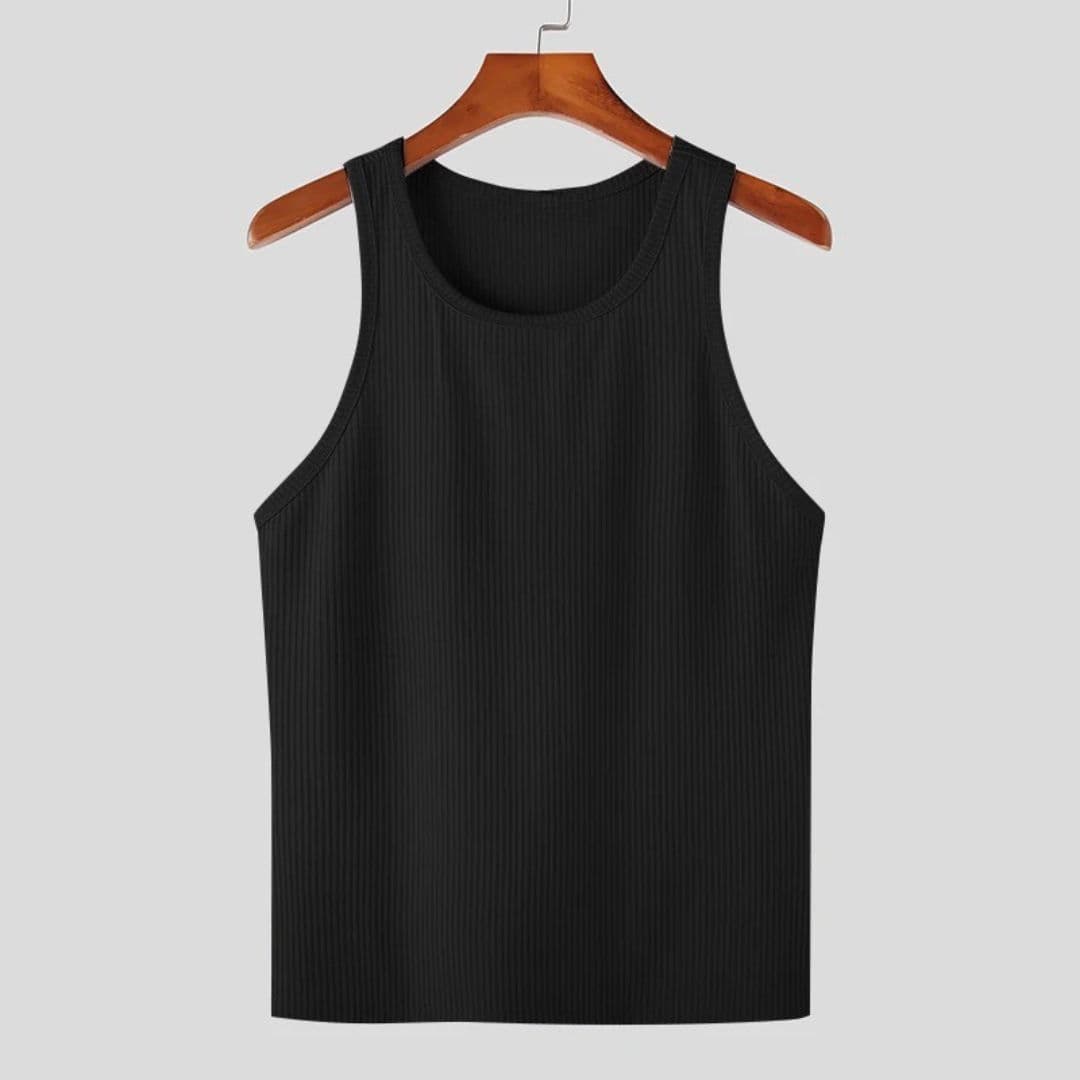Men's Ribbed Tank Top - Thumbnail 3