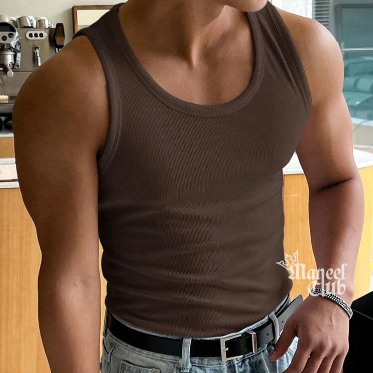 Men's Ribbed Tank Top - Thumbnail 8