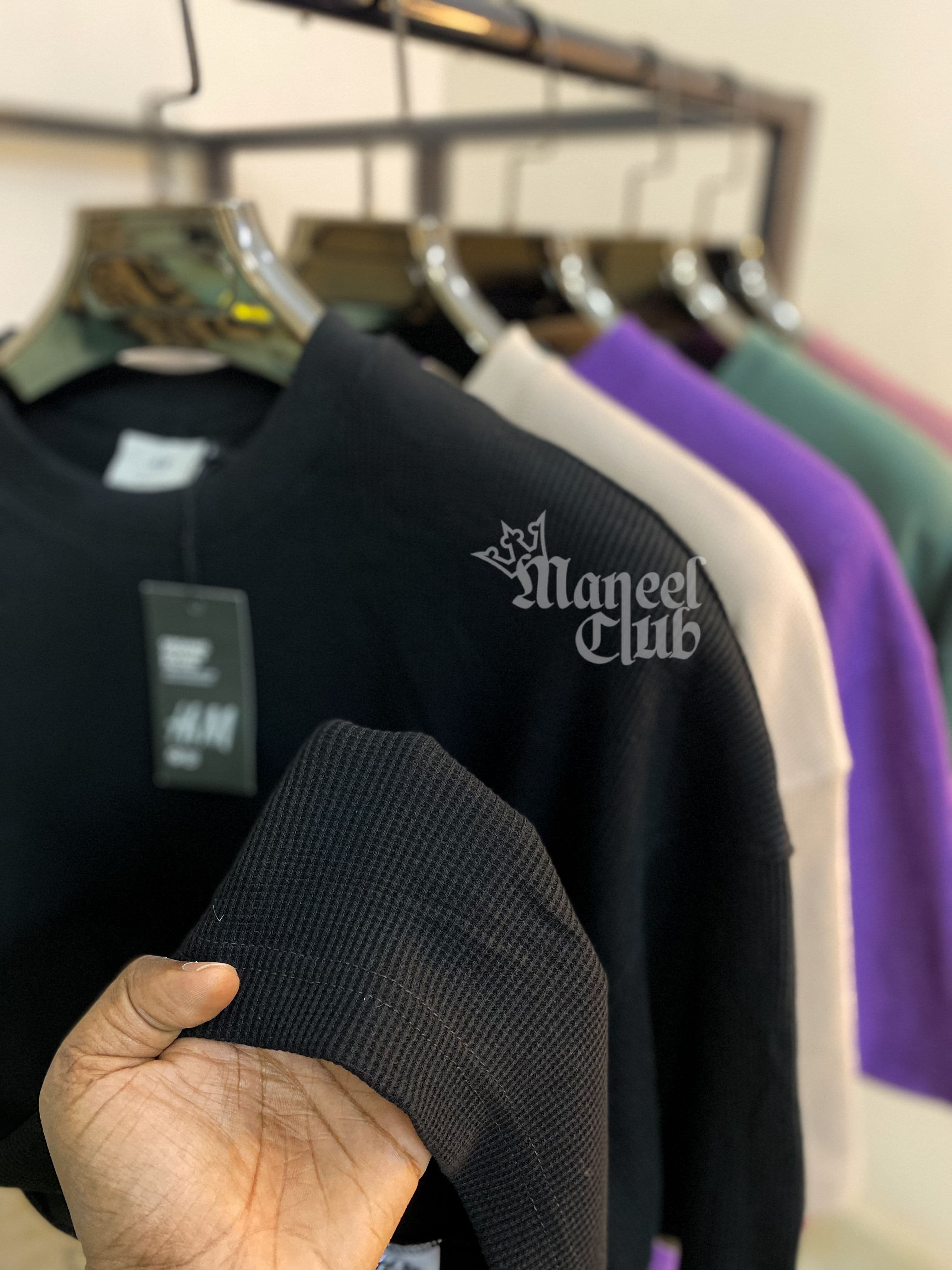 Waffle Drop Shoulder - Thumbnail 2