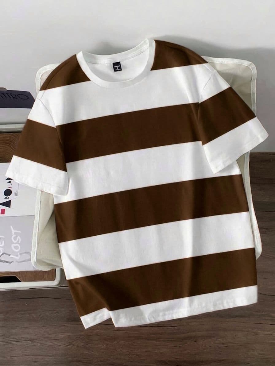 Interlock Stripes Drop Shoulder - Thumbnail 6