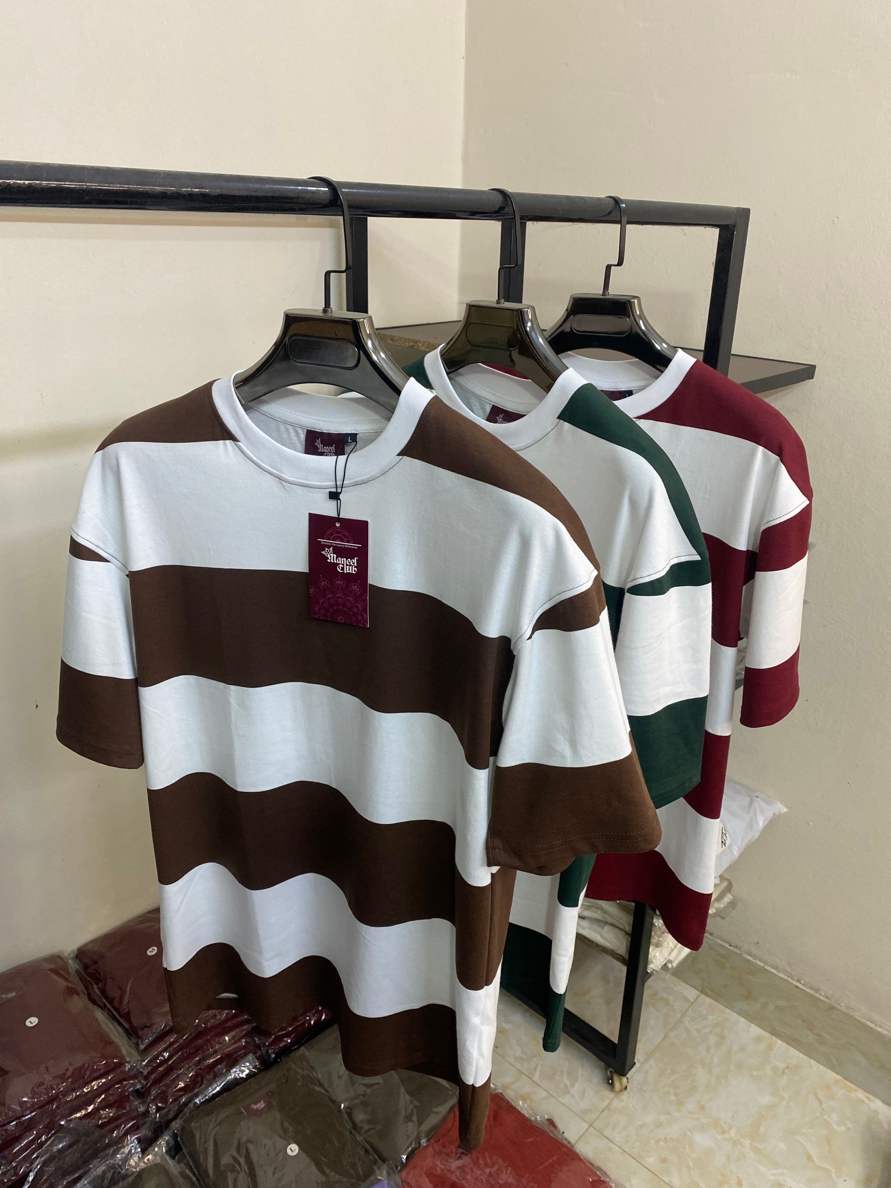 Interlock Stripes Drop Shoulder - Thumbnail 5