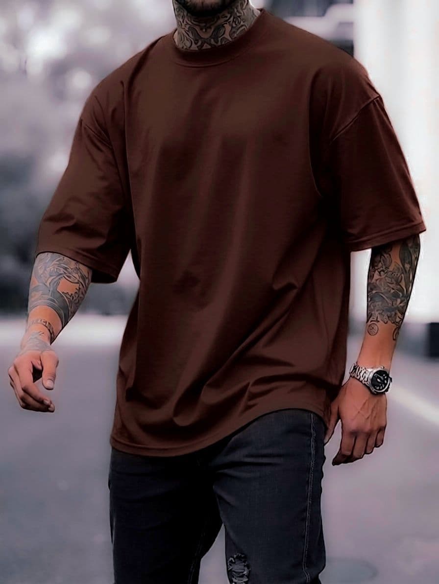 Heavyweight Essential Drop Tee - Thumbnail 17