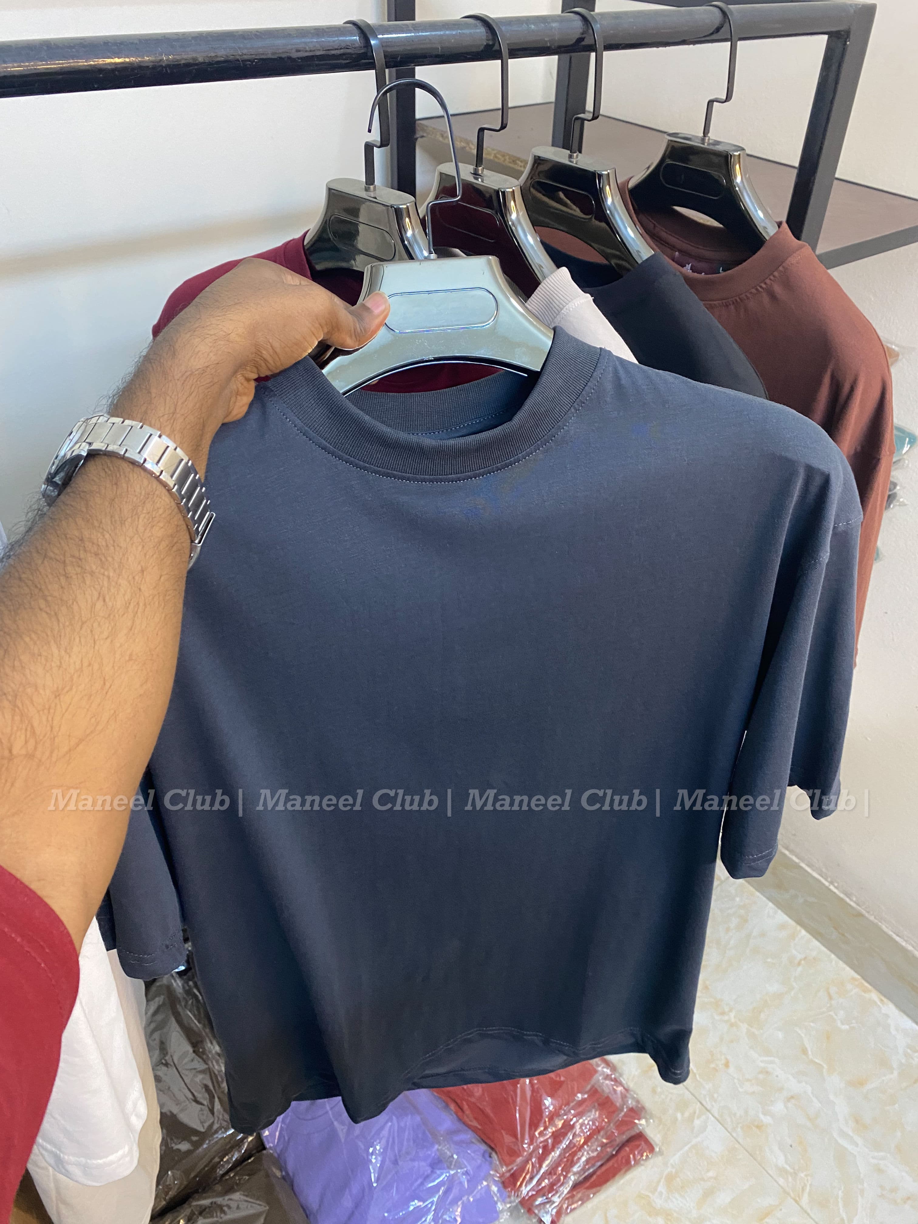 Heavyweight Essential Drop Tee - Thumbnail 6